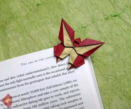 Detail Pembatas Buku Origami Nomer 35