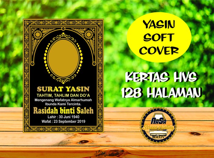 Detail Pembelian Buku Surah Yasin Nomer 15