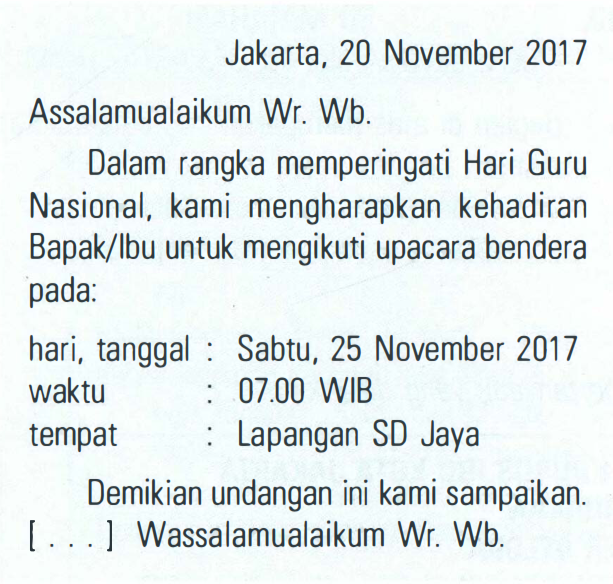 Detail Pembuat Surat Undangan Tersebut Adalah Nomer 5