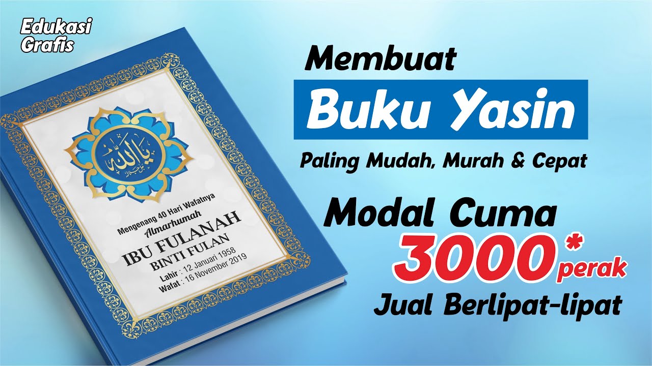 Detail Pembuatan Buku Yasin Nomer 38