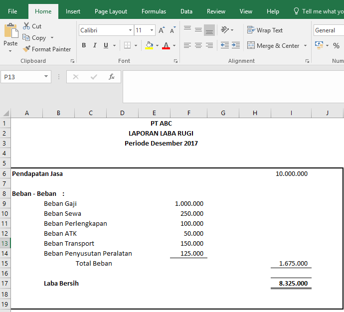 Detail Pembukuan Rumah Makan Excel Nomer 34