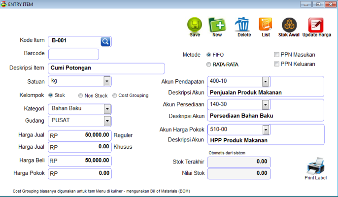 Detail Pembukuan Rumah Makan Excel Nomer 48