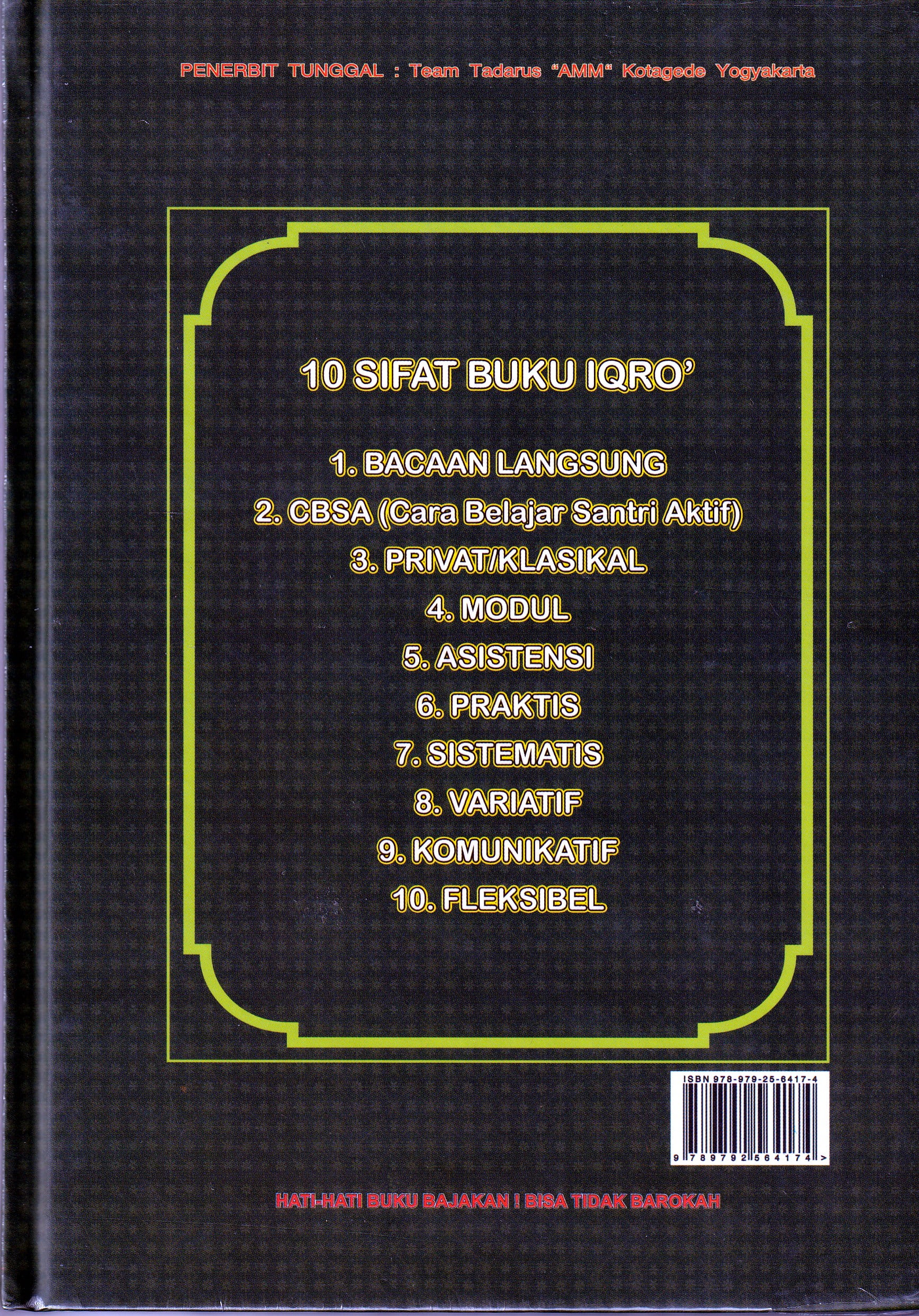 Detail Penerbit Buku Iqro Nomer 44