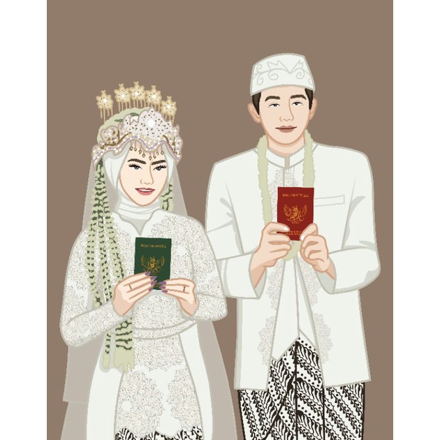 Detail Pengantin Kartun Vektor Nomer 28