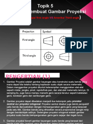 Detail Pengertian First Angle Gambar Teknik Nomer 14