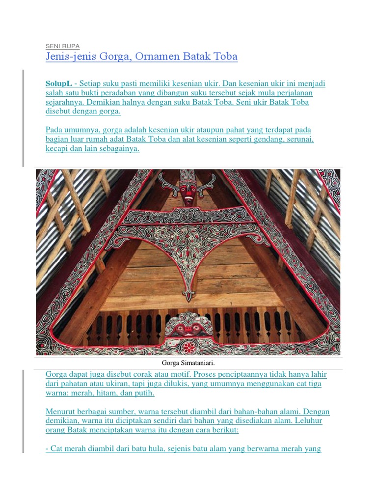 Detail Pengertian Gambar Gorga Nomer 26