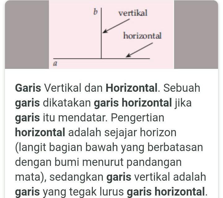 Detail Pengertian Garis Vertikal Dan Horizontal Nomer 12