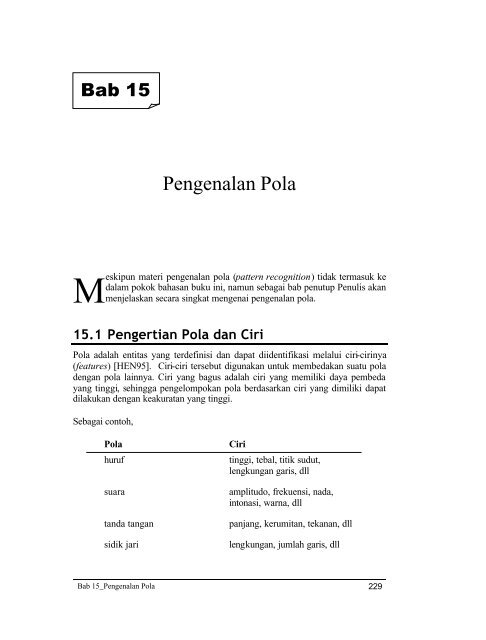 Detail Pengertian Pengenalan Pola Nomer 17