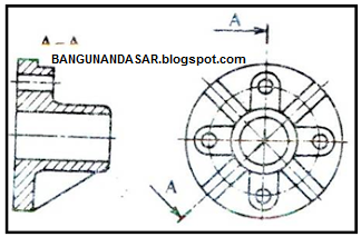 Detail Pengertian Potongan Pada Gambar Teknik Nomer 11