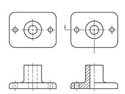 Detail Pengertian Potongan Pada Gambar Teknik Nomer 4