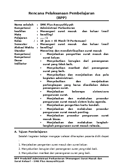 Detail Pengertian Surat Keluar Nomer 19