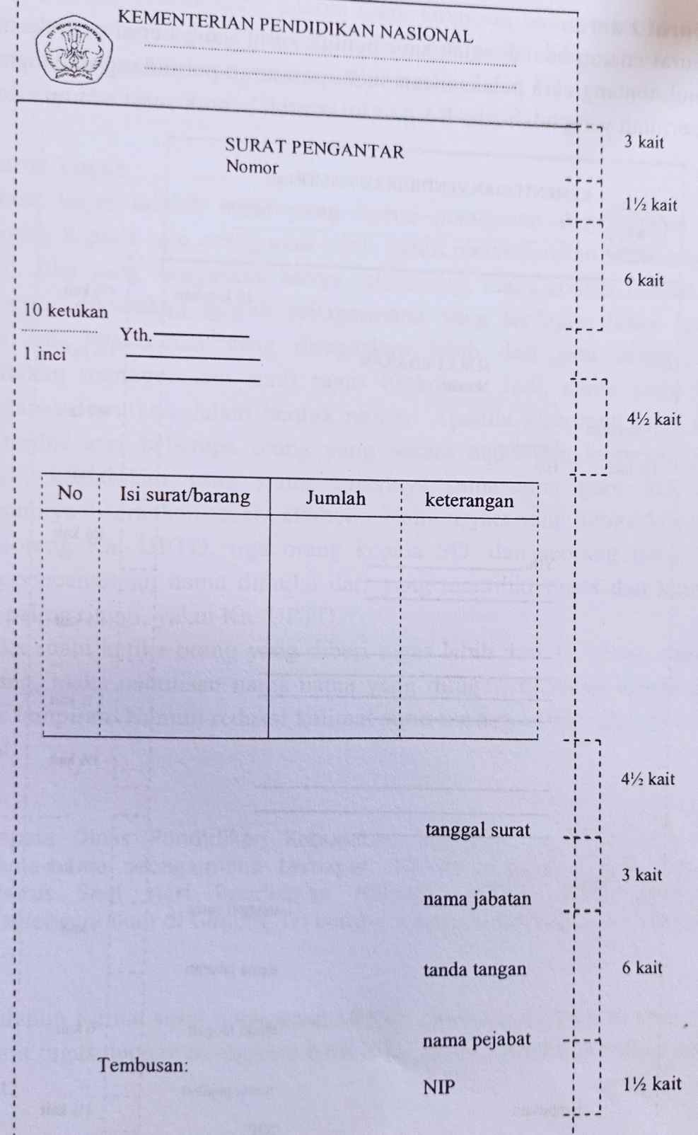 Detail Pengertian Surat Pengantar Nomer 45