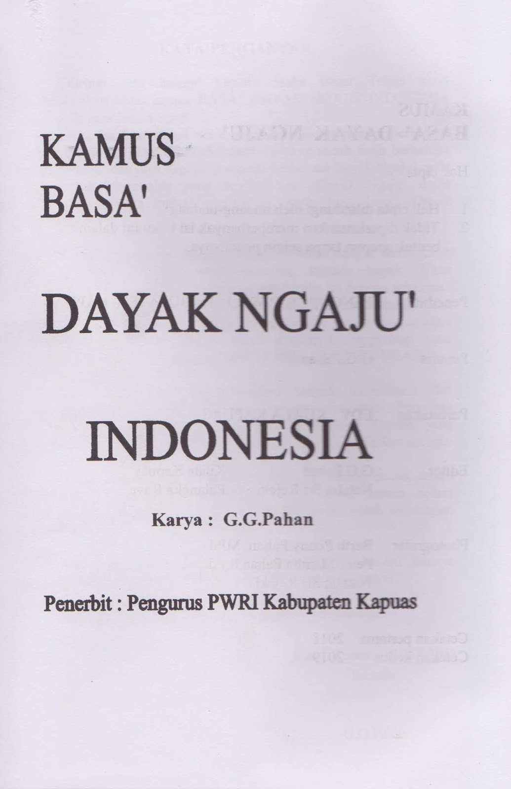 Detail Perang Gambar Bahasa Dayak Ngaju Nomer 2