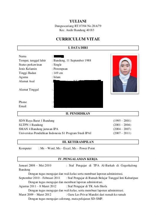 Detail Perbedaan Cv Dan Surat Lamaran Nomer 7