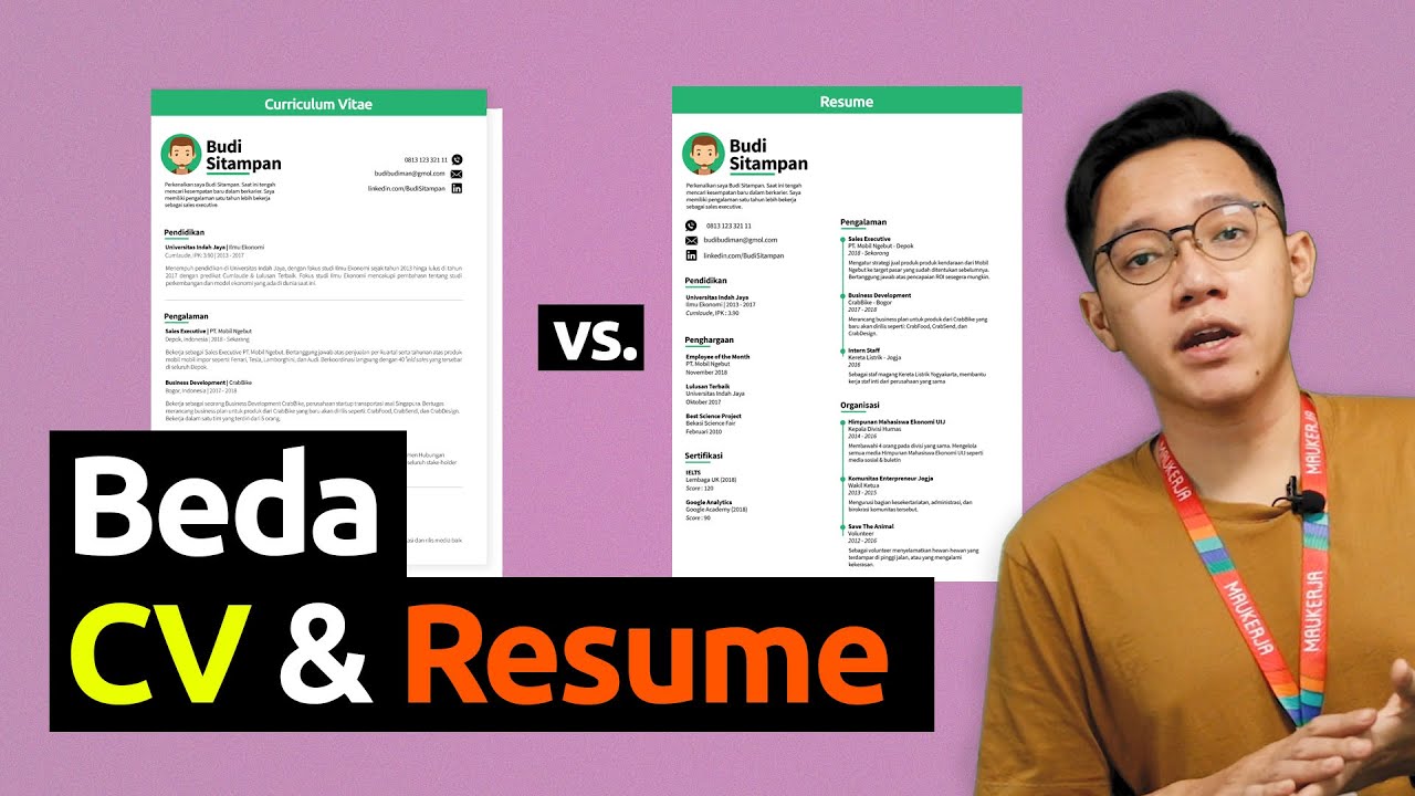 Detail Perbedaan Surat Lamaran Dan Cv Nomer 20