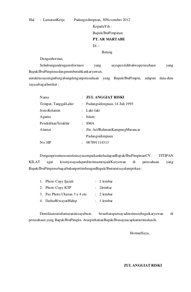 Detail Perbedaan Surat Lamaran Dan Cv Nomer 42