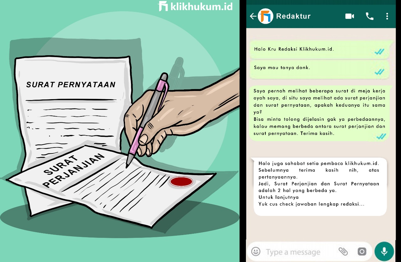 Perbedaan Surat Pernyataan Dan Surat Perjanjian - KibrisPDR