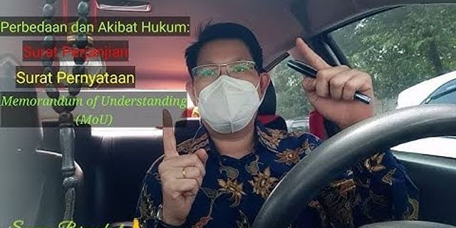 Detail Perbedaan Surat Pernyataan Dan Surat Perjanjian Nomer 10