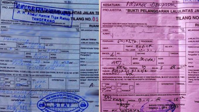 Detail Perbedaan Surat Tilang Merah Dan Biru Nomer 3