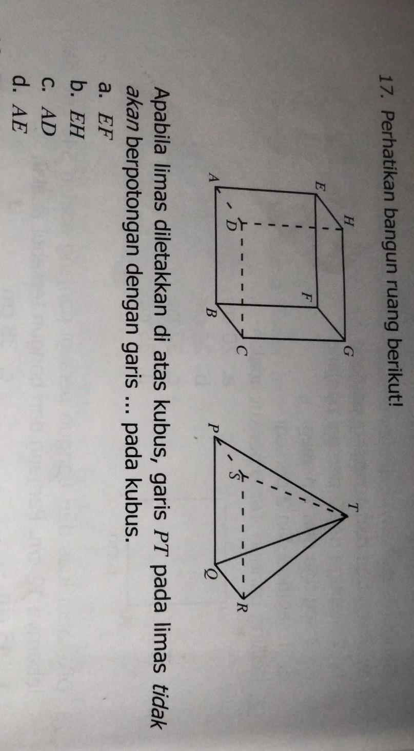 Detail Perhatikan Gambar Bangun Ruang Berikut Nomer 18