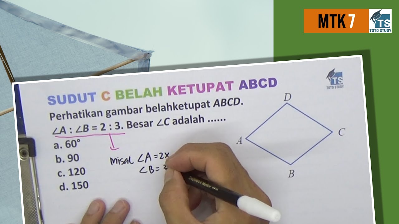 Detail Perhatikan Gambar Belah Ketupat Berikut Nomer 39