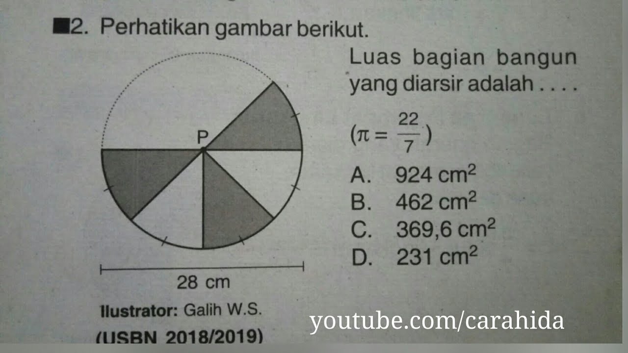 Detail Perhatikan Gambar Berikut Luas Yang Diarsir Adalah Nomer 15