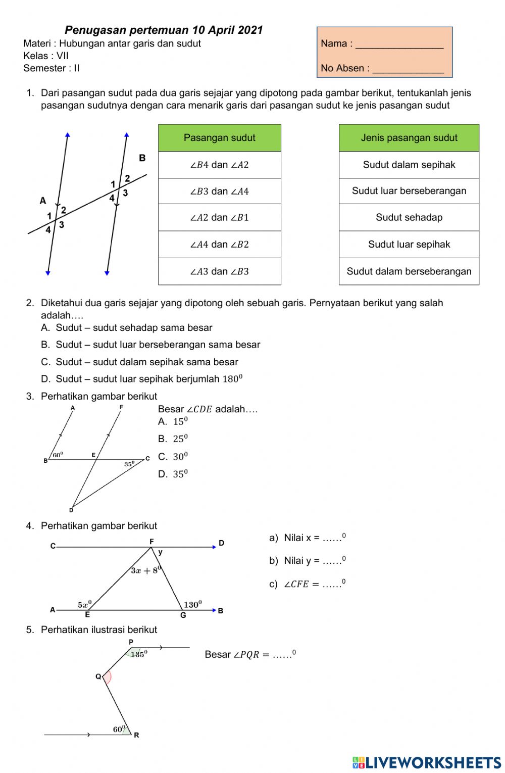 Detail Perhatikan Gambar Berikut Nilai X Sama Dengan Nomer 31