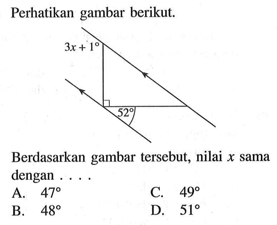 Detail Perhatikan Gambar Berikut Nilai X Sama Dengan Nomer 37