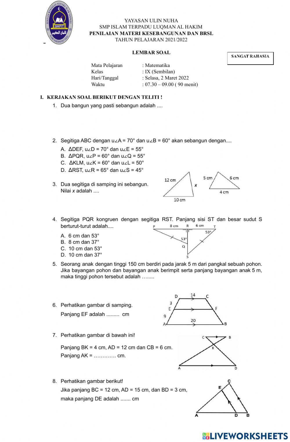 Detail Perhatikan Gambar Berikut Nilai X Sama Dengan Nomer 46