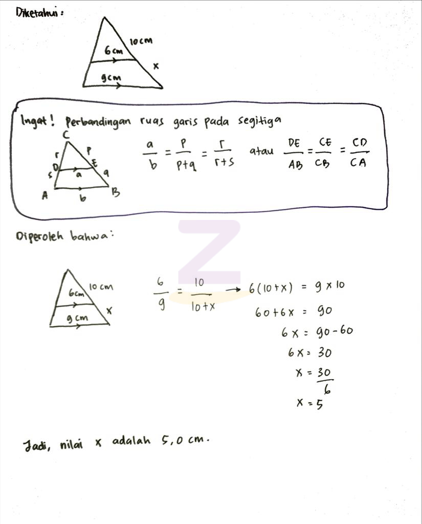 Detail Perhatikan Gambar Berikut Nilai X Sama Dengan Nomer 9