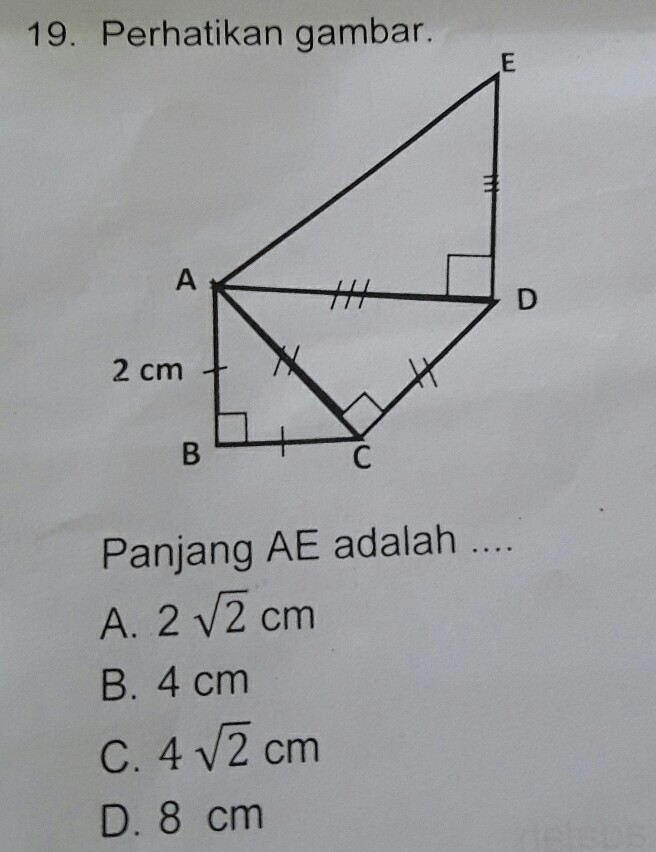 Perhatikan Gambar Berikut Panjang Ae Adalah - KibrisPDR