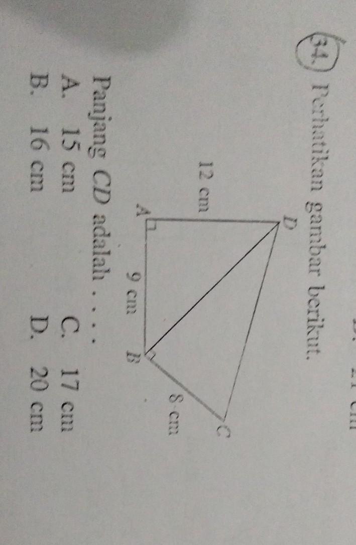 Detail Perhatikan Gambar Berikut Panjang Cd Adalah Nomer 2