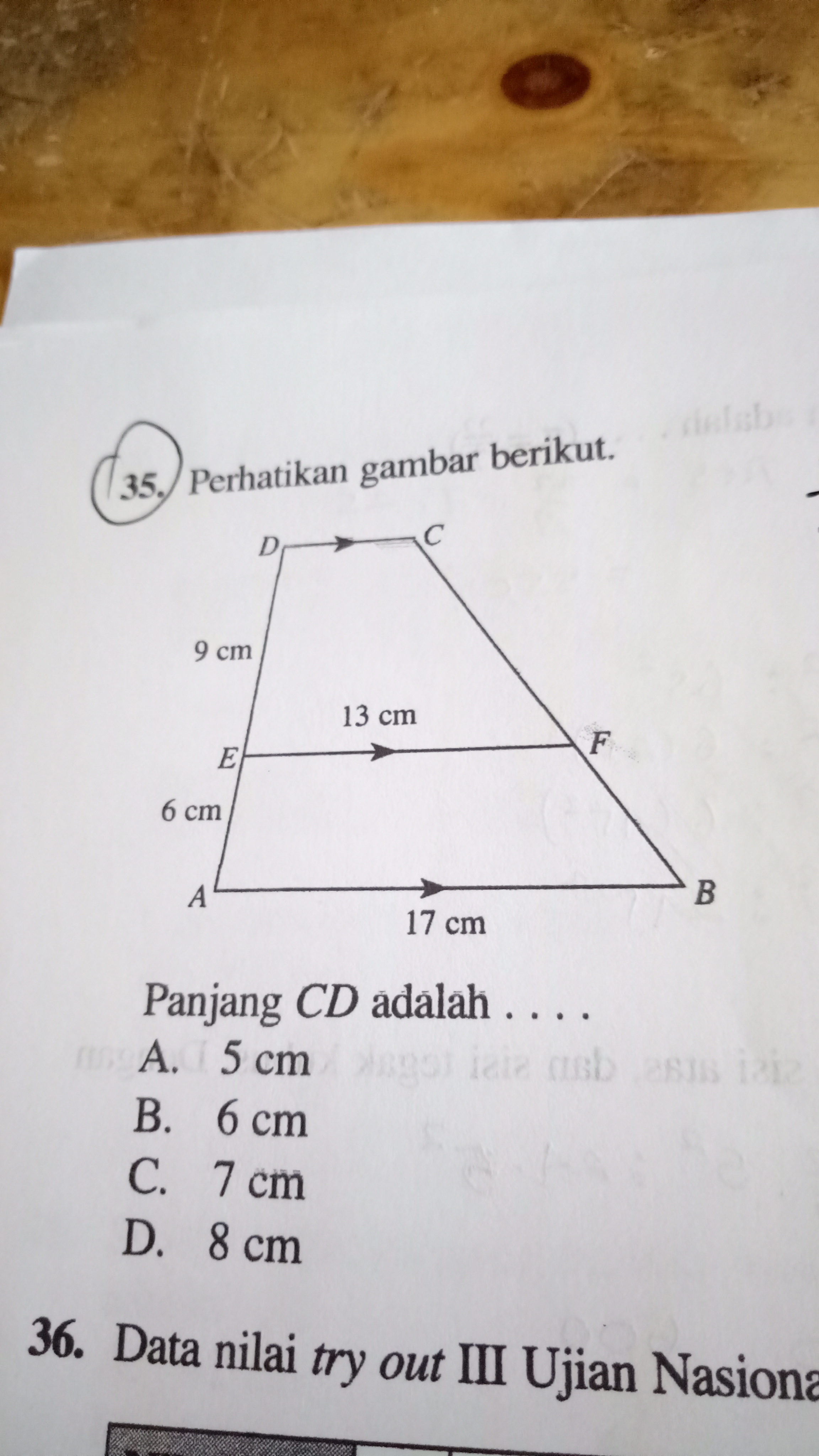 Detail Perhatikan Gambar Berikut Panjang Cd Adalah Nomer 8