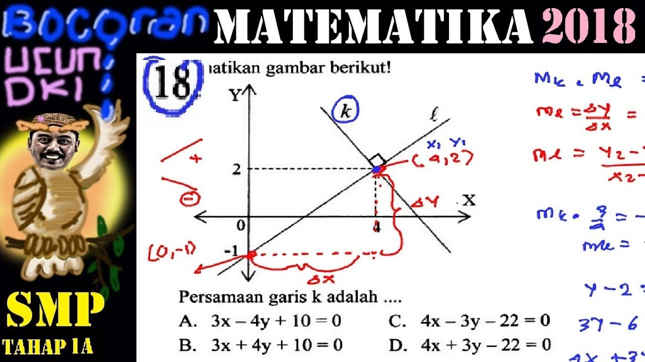 Detail Perhatikan Gambar Berikut Persamaan Garis K Adalah Nomer 24