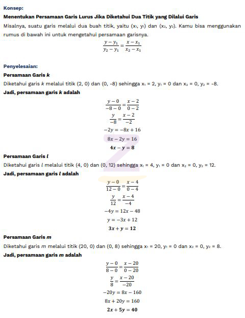 Detail Perhatikan Gambar Berikut Persamaan Garis K Adalah Nomer 26