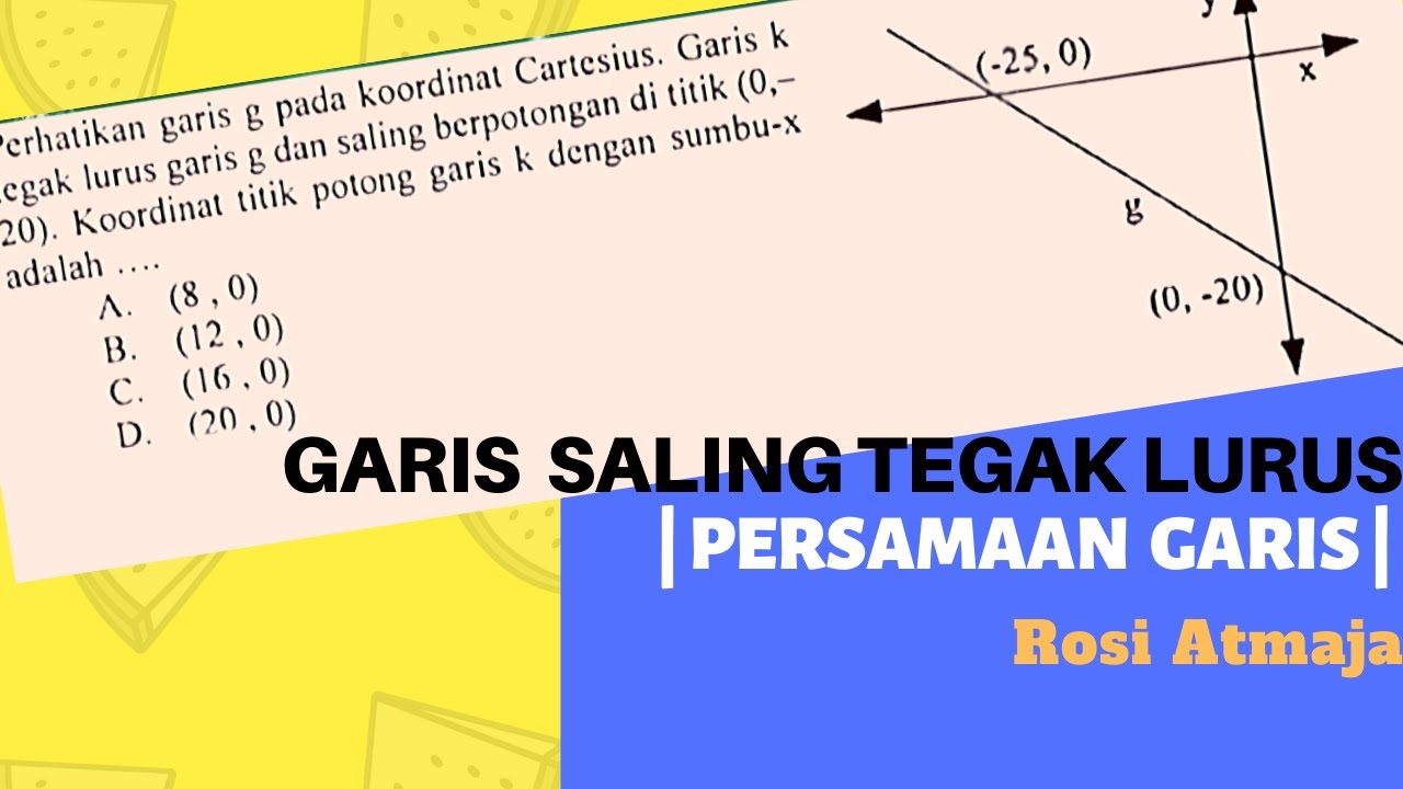 Detail Perhatikan Gambar Berikut Persamaan Garis K Adalah Nomer 46