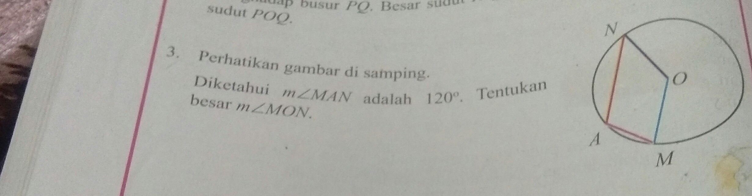 Detail Perhatikan Gambar Di Samping Diketahui M Nomer 2