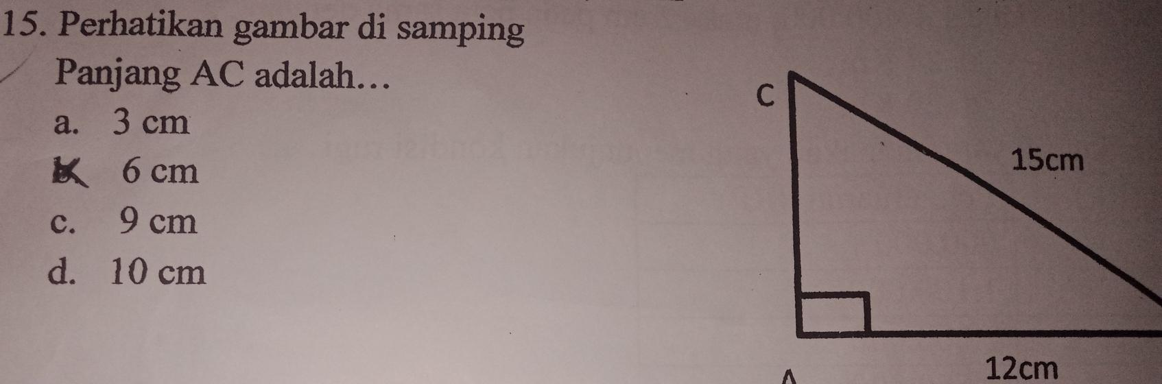 Detail Perhatikan Gambar Di Samping Panjang Ac Adalah Nomer 19