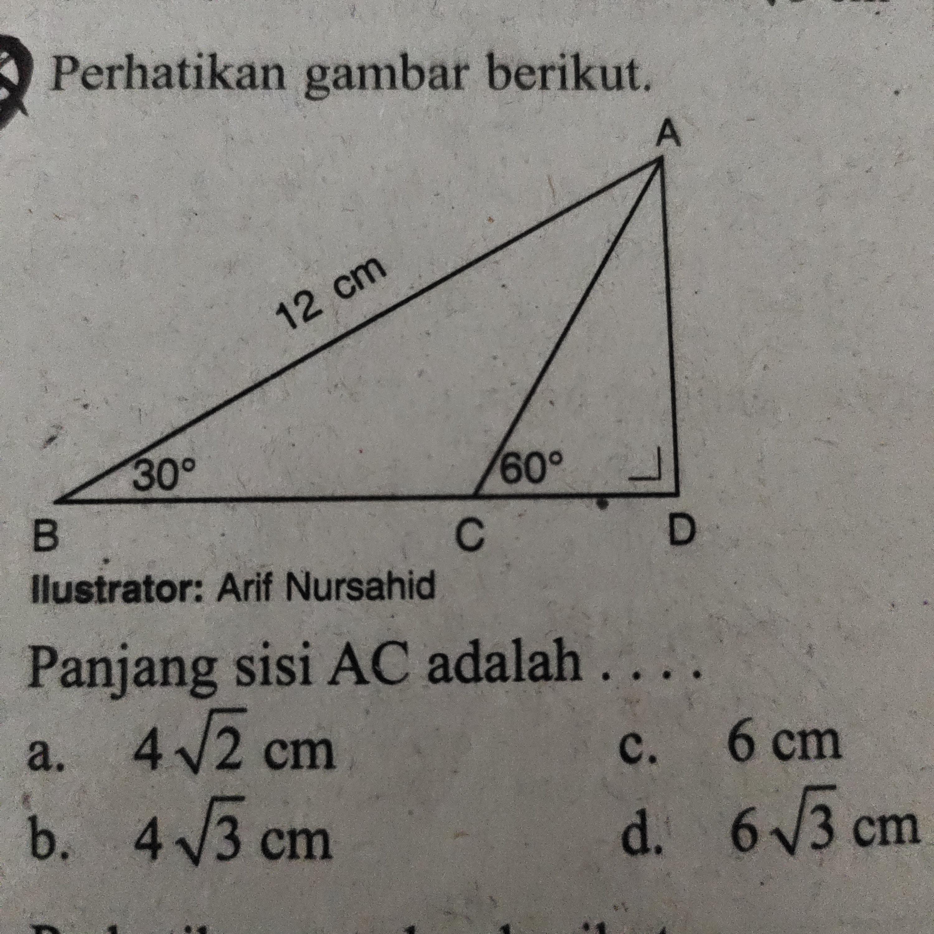 Detail Perhatikan Gambar Di Samping Panjang Ac Adalah Nomer 40