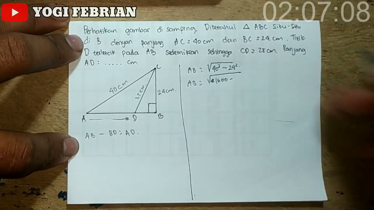 Detail Perhatikan Gambar Di Samping Panjang Ac Adalah Nomer 56