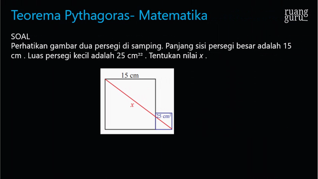 Detail Perhatikan Gambar Dua Persegi Berikut Nomer 12