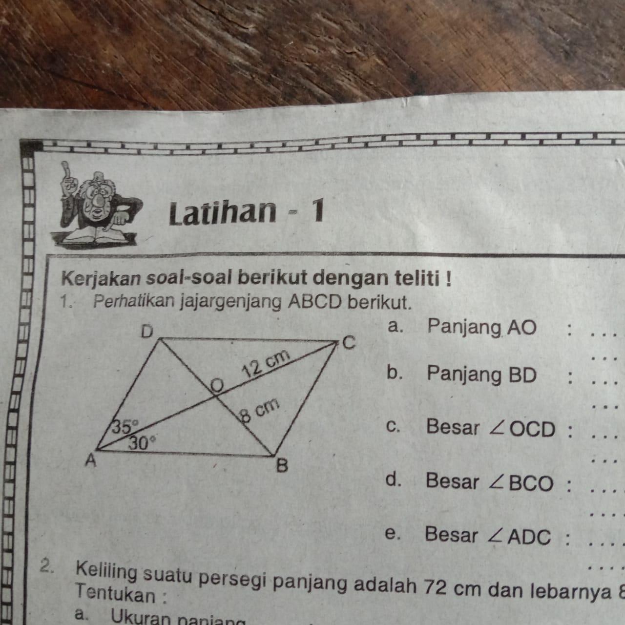 Detail Perhatikan Gambar Jajargenjang Abcd Berikut Nomer 3