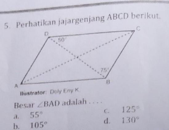 Detail Perhatikan Gambar Jajargenjang Abcd Berikut Nomer 5