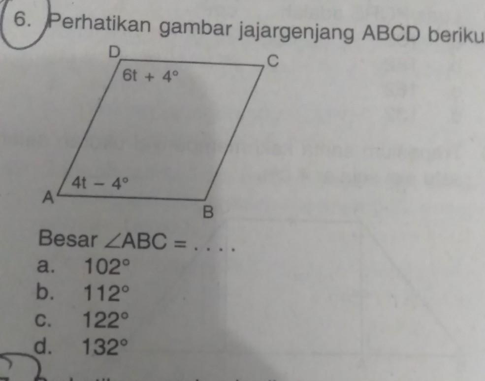 Detail Perhatikan Gambar Jajargenjang Abcd Berikut Nomer 6