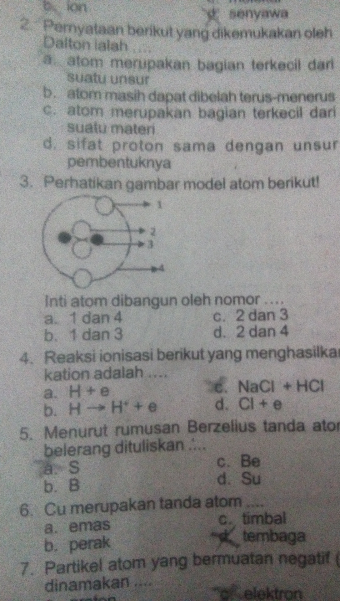 Detail Perhatikan Gambar Model Atom Berikut Nomer 35