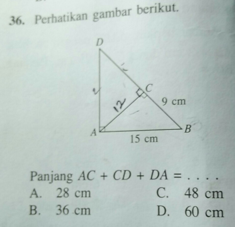 Detail Perhatikan Gambar Panjang Ac Adalah Nomer 31