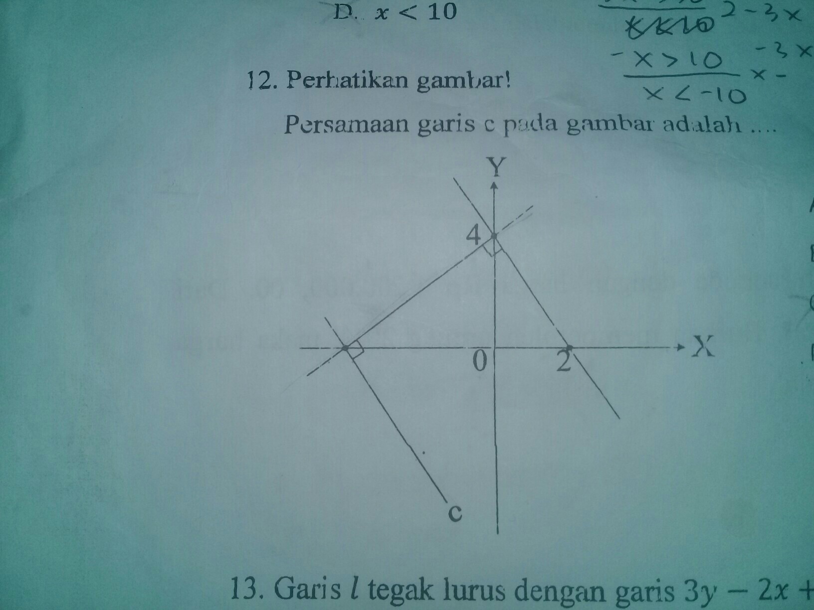 Detail Perhatikan Gambar Persamaan Garis C Pada Gambar Adalah Nomer 13