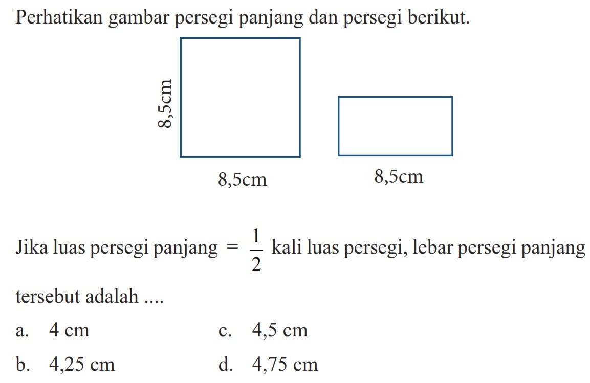 Detail Perhatikan Gambar Persegi Panjang Dan Persegi Berikut Nomer 2