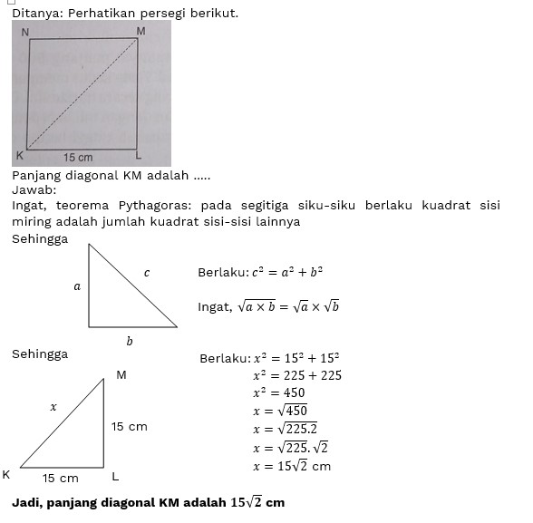 Detail Perhatikan Gambar Persegi Panjang Dan Persegi Berikut Nomer 17