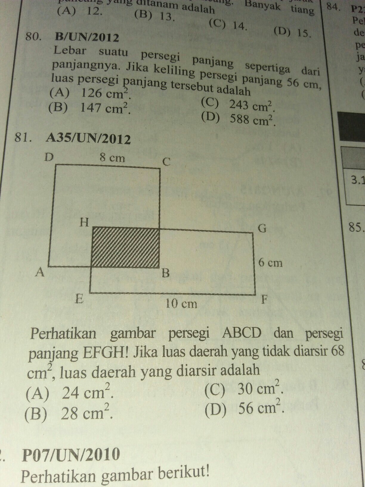 Detail Perhatikan Gambar Persegi Panjang Dan Persegi Berikut Nomer 42